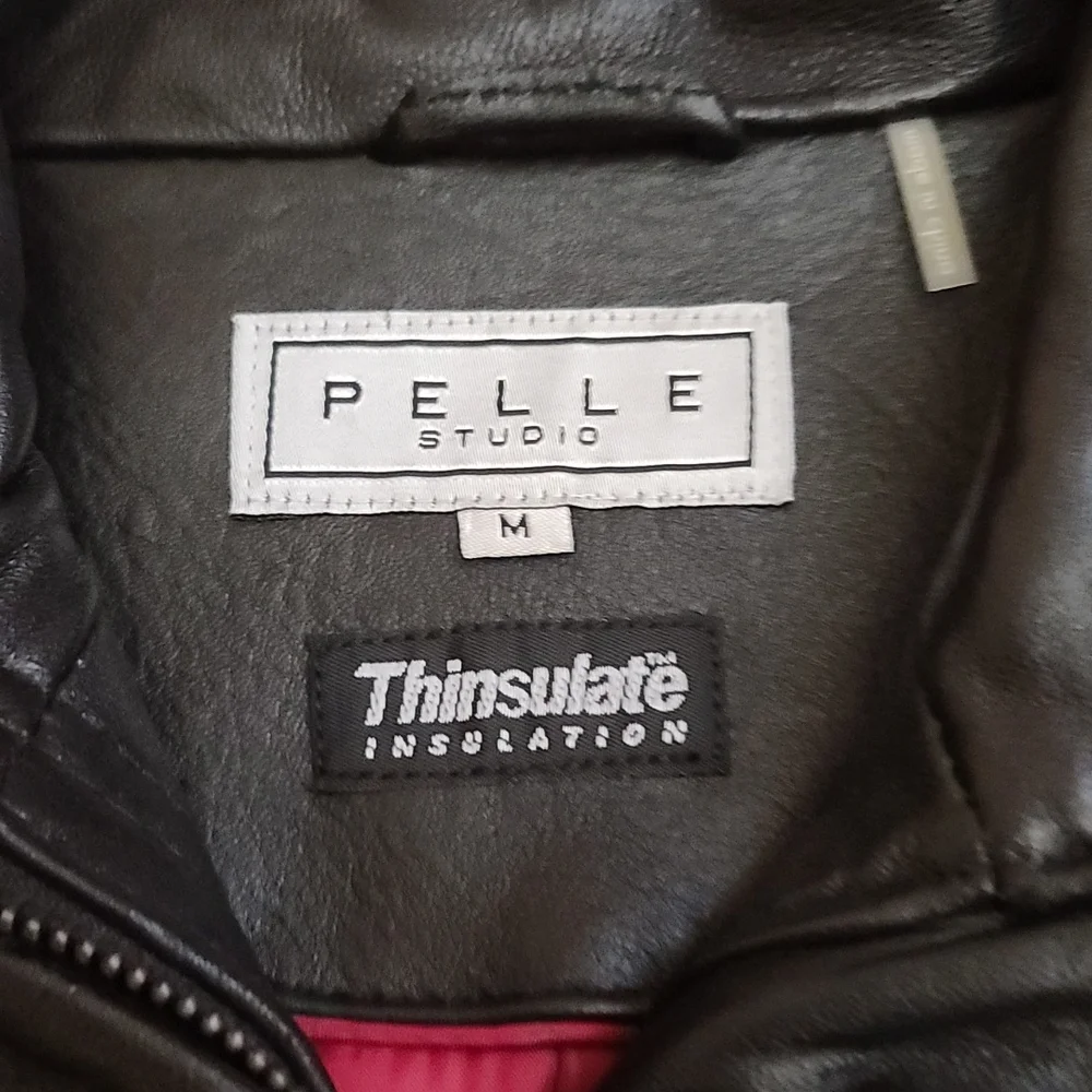 Leather Jacket with belt with Thinsulate Ling size M Excell condition - Picture 3 of 10